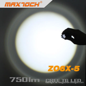Maxtoch-ZO6X-5 3-Modi LED Cree T6 Zoom Taschenlampe